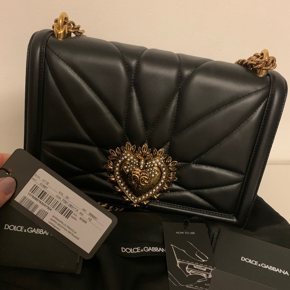 Dolce & Gabbana Large Devotion Shoulder bag with tags